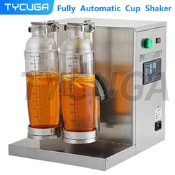 Commercial Boba Shaker Bubble Tea Shaker Double-head Pearl Milk Tea Shaking Machine Stainless Steel Milk Tea Shaker Cup Shaker