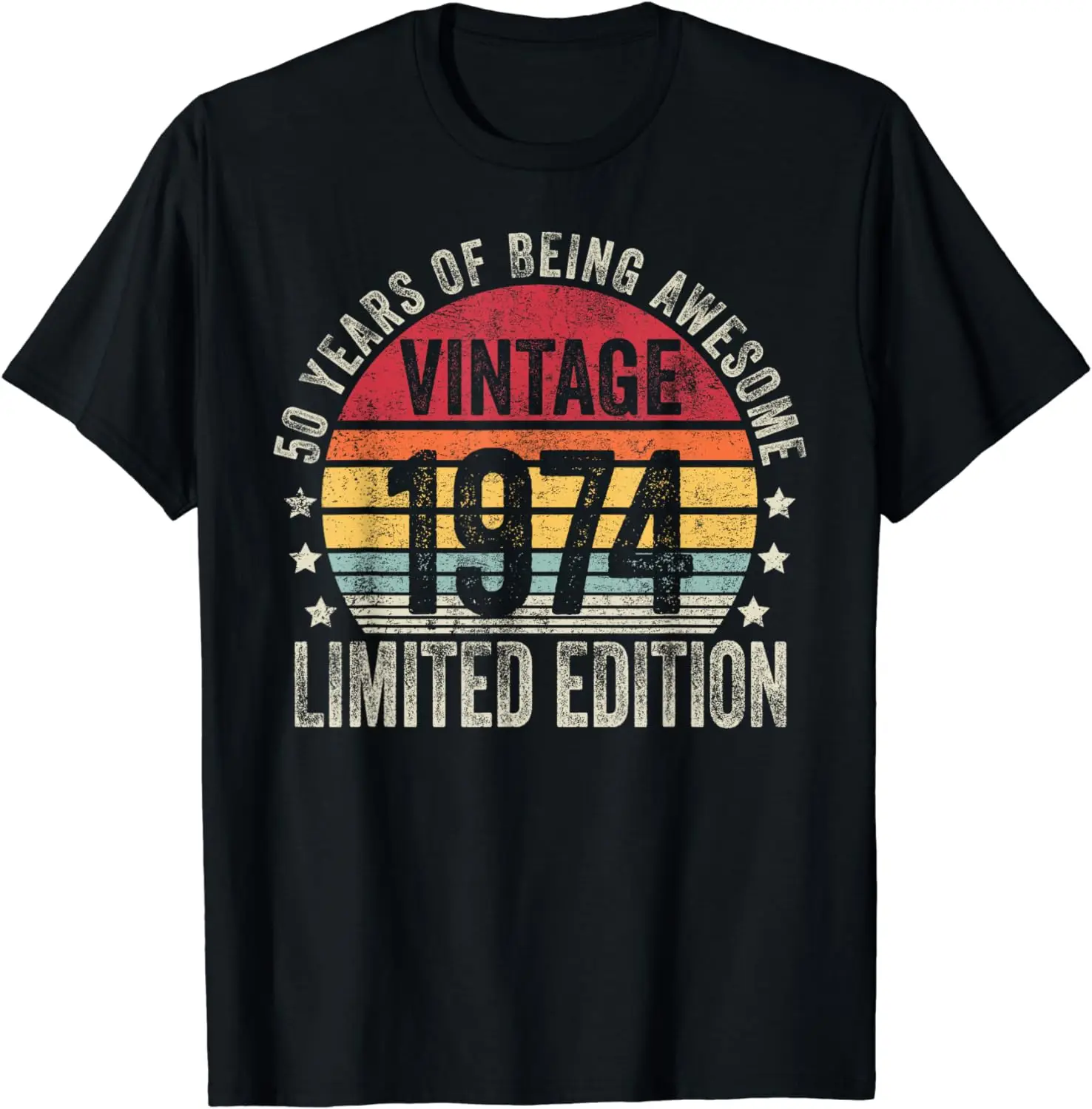 

50 Year Old Gifts Vintage 1974 Limited Edition 50th Birthday T-Shirt