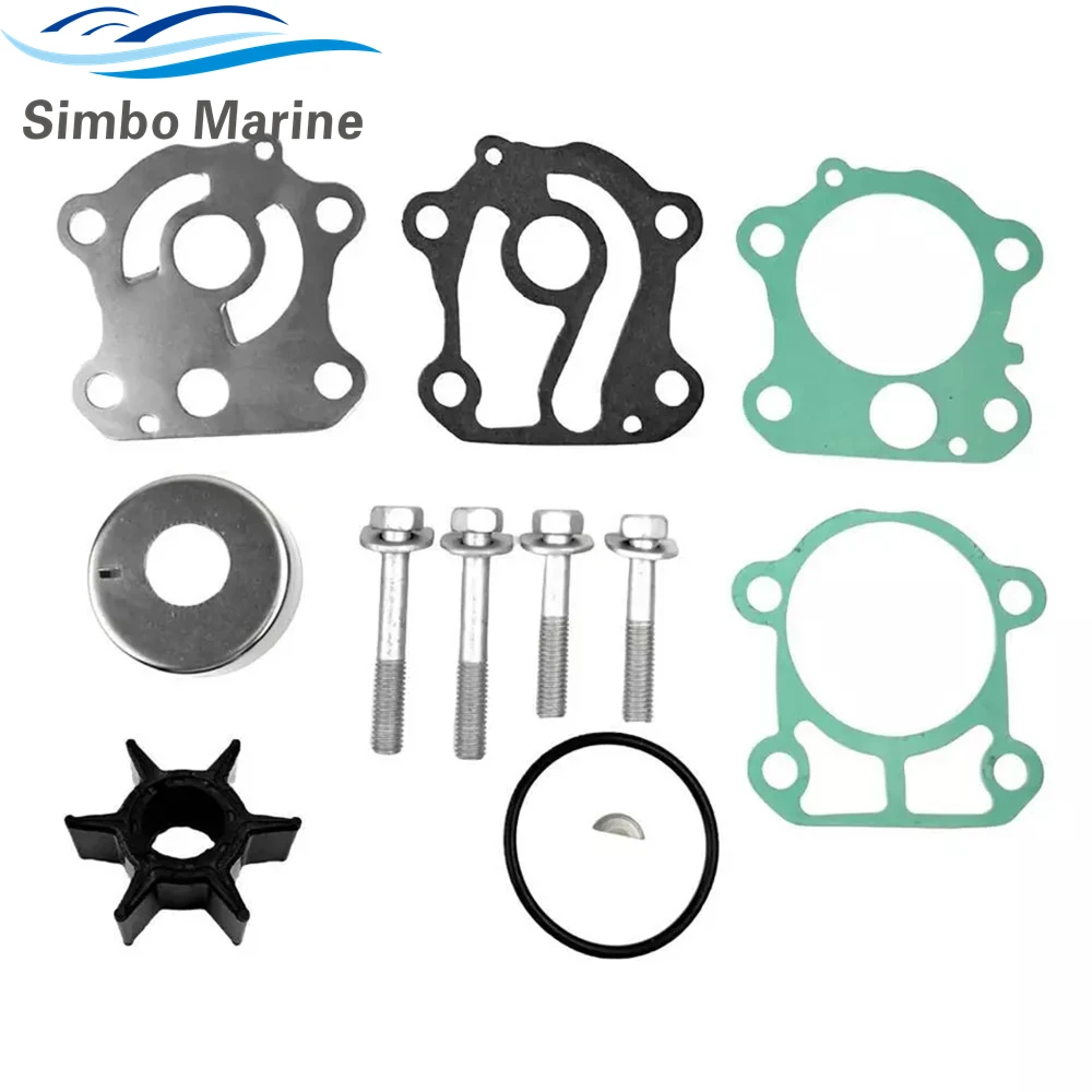 Kit de turbine de pompe à eau pour moteur hors-bord, Yamaha 2 temps, 50, 60, 70 HP, 60F, 70B, 4 temps, 50, 60 HP, FT 50, 60, 6H3-W0078-A0, 18-3461