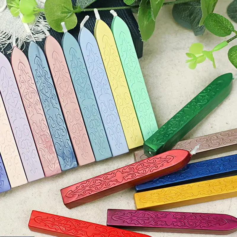 5pcs/Pack Seal Wax Sticks DIY Vintage Stamp Sealing Wax Sticks Wedding Party Invitation Sealing Wax For Fashion Gift Decoration