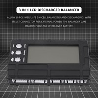 3 in 1 LCD RC Battery Discharger Balancer Meter Tester for 2-6S Lipo Li-Fe Battery Voltage Meter ZJY
