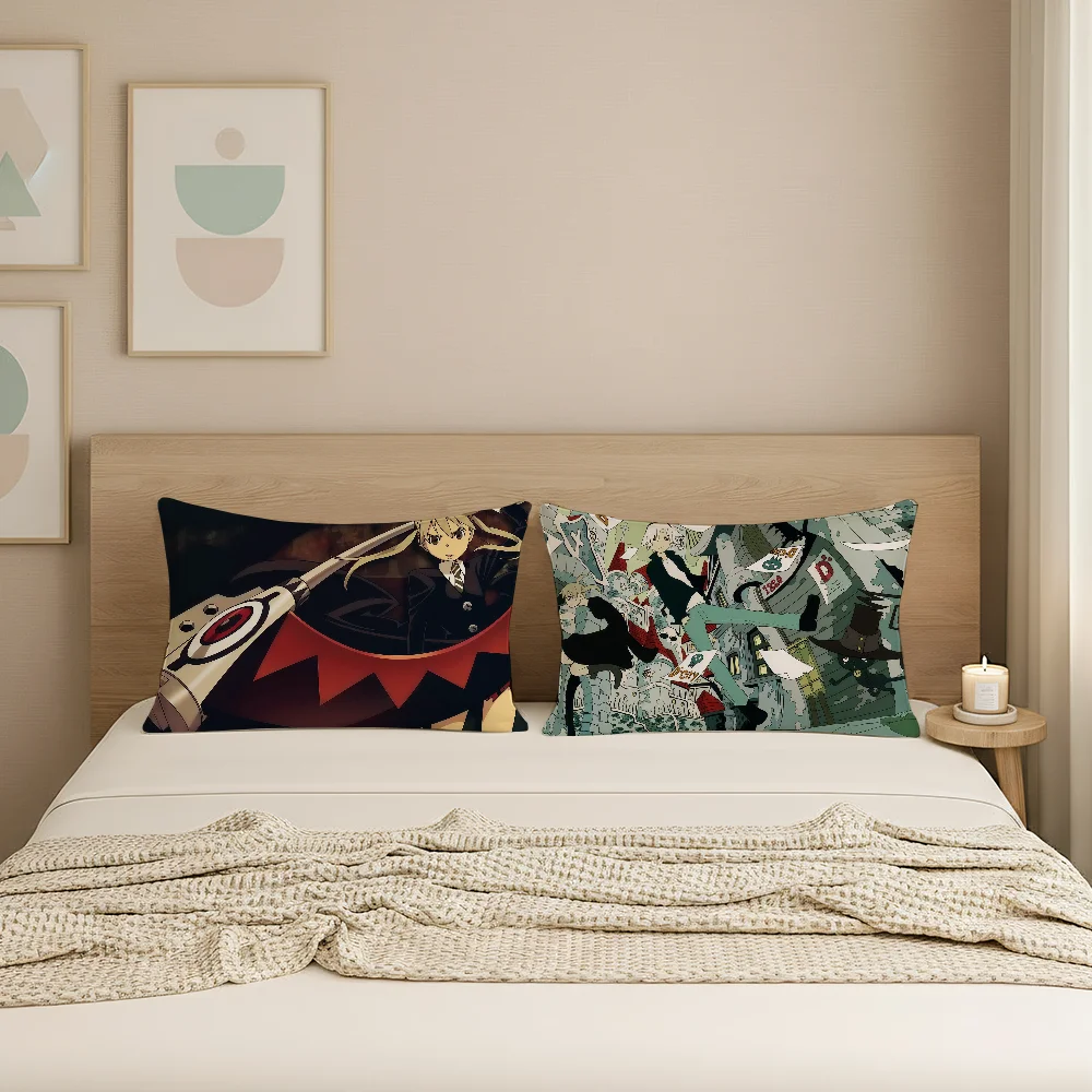 

Adventure comics S-Soul E-Eater Pillow Case Suitable for Office Bedroom Sofa Home Decoration Rectangle Cushions