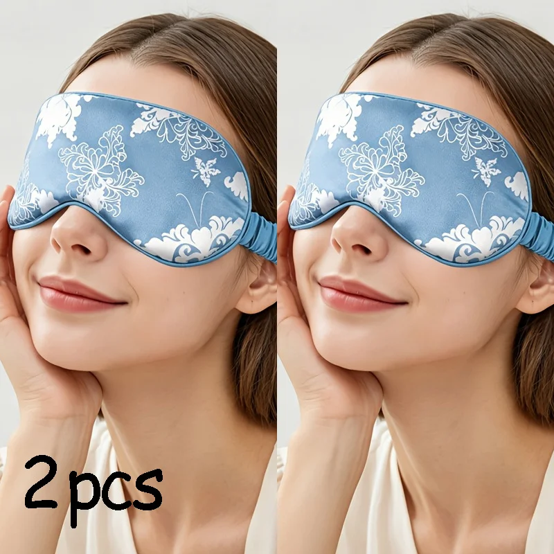 2-PCS Chinese-Style Sleep Eye Masks, Stylish, Cool, And Comfortable Eye Mask, Perfect For Siesta, Yoga, And Outdoor Activities
