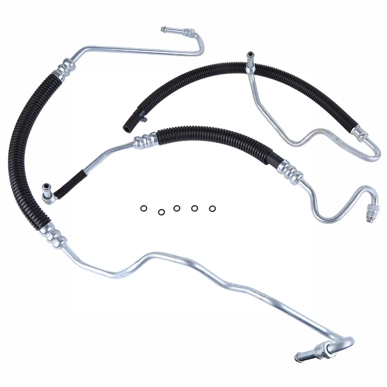 

3Pcs Power Steering Pressure Line Hose Assembly Compatible for Silverado2500 HD 6.6L V8 2001-2006 Replace 365453 358980 3401941