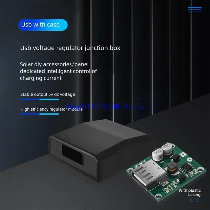 P82A Outdoor Photovoltaic Panel Potential Regulator Box With Global USB Port Dense Plan For Device Charging Stability