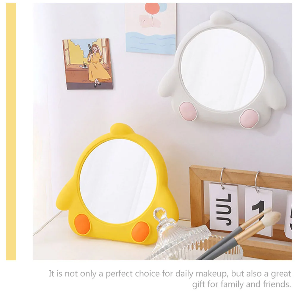 2개입 메이크업 거울 데스크탑 테이블 화장대 거울 가정용 침실 벽걸이용 투명 안정적 이동식 스타일리시 디자인