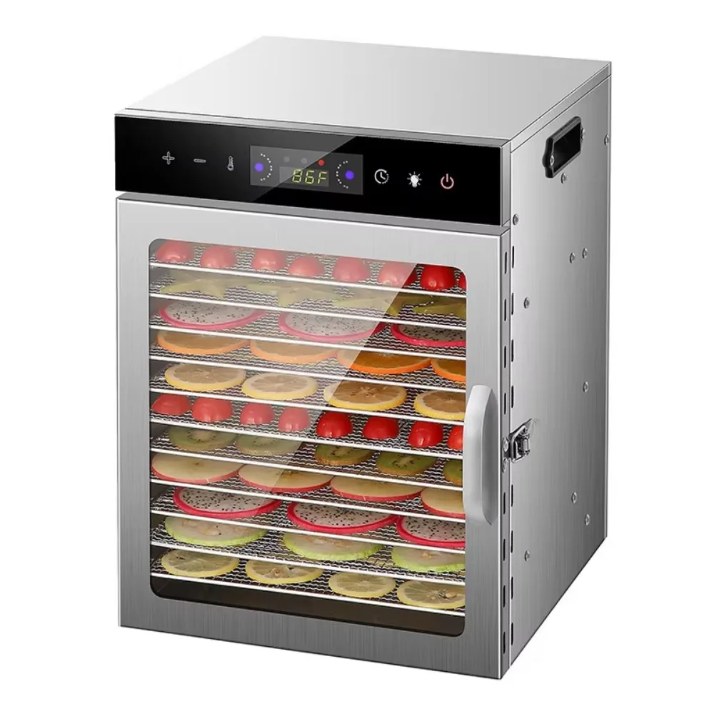 2024 Touchscreen Version High Quality  12 Layers Commercial Industrial Fruits Vegetables Food Dehydrator