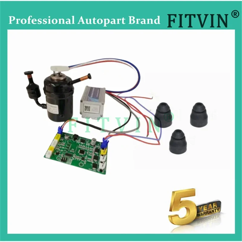 Car Refrigeration Air Compressor Fridge Freezer Marine Solar Special Driver For Micro Compressor R134a New ZH2024A DC 24V