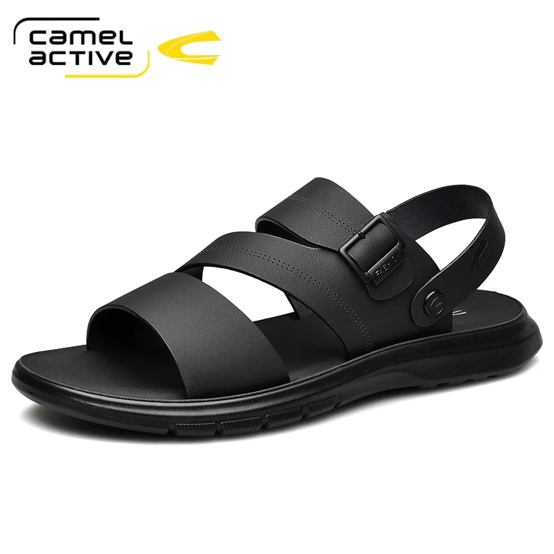 Camel Active New Top Quality Sandals Men Sandals Summer Genuine Leather Sandals Men Outdoor Shoes Men Leather Shoes