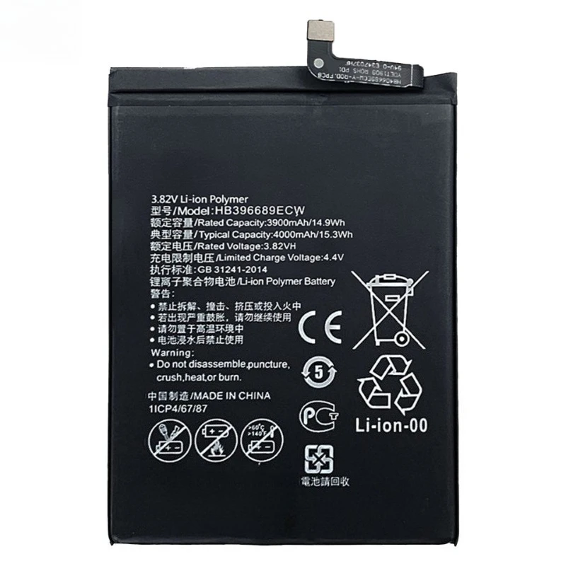 HB396689ECW 3.82V 3900mAh Mobile Phone Battery For Huawei Mate 9 / 9 Pro Y7 2017 For Honor 8C Y9 2018 2019 Version Enjoy 7 plus