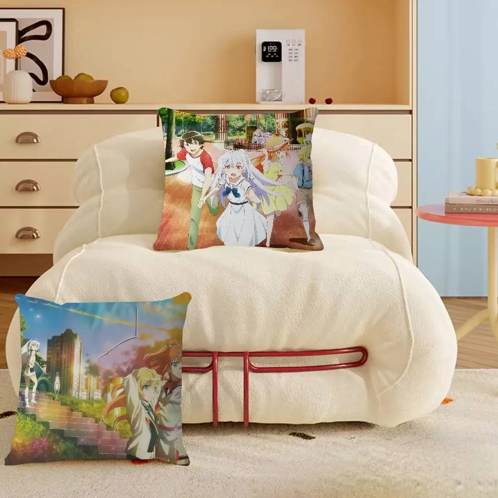 

Anime P-Plastic Memories Pillow Cushion Cover Pillowcase Living Room Sofa Home Decor Customized