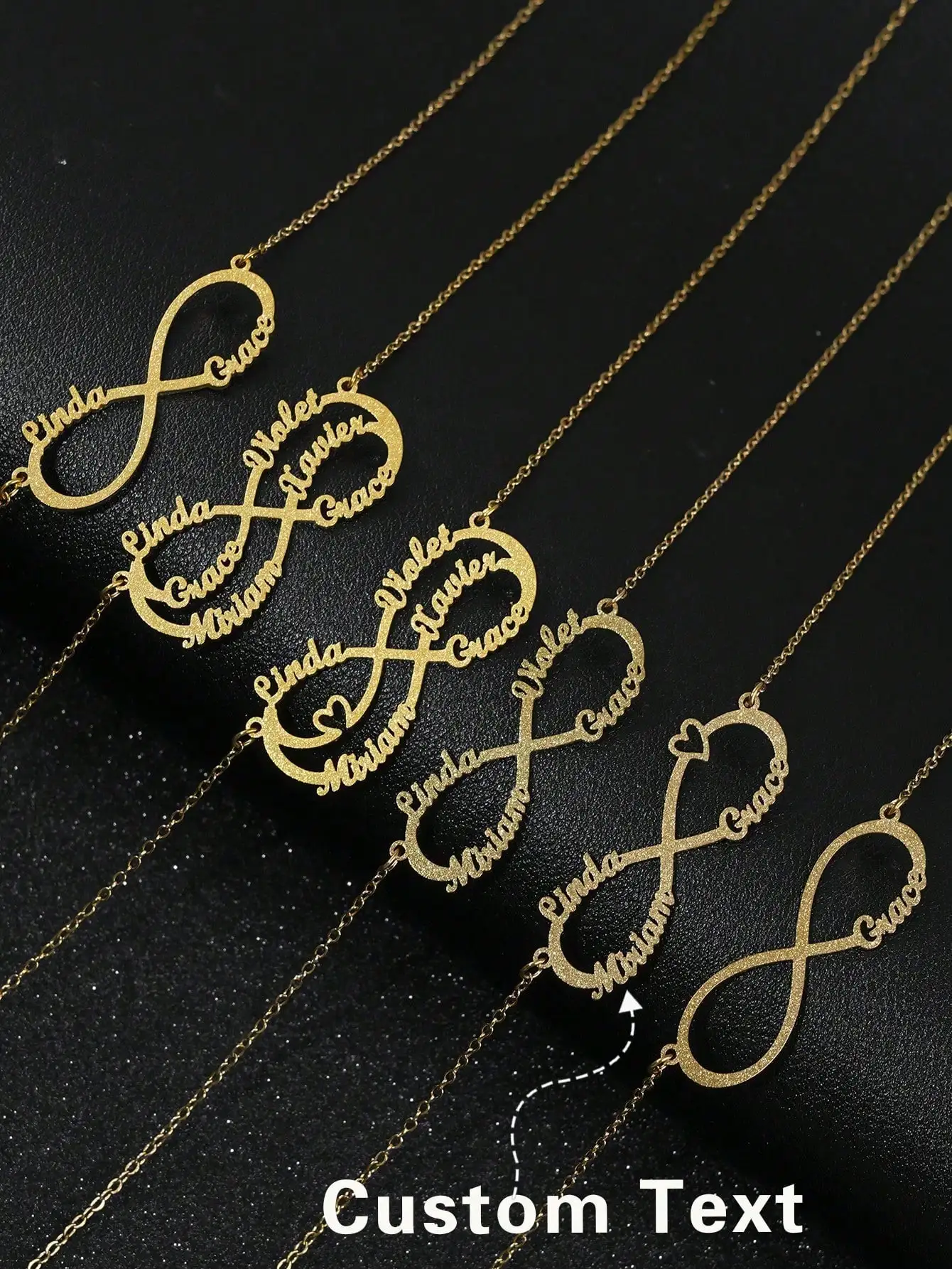 Fashion versatile personalized chic sexy beautiful elegant high-end gold unlimited symbol initials custom necklace, custom jewel