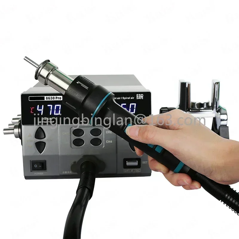 New 8630pro digital display hot air gun industrial-grade high-power mobile phone repair CPU desoldering station