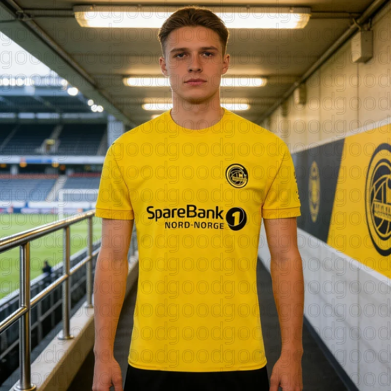 Camisa de Futebol Noruega 2026 HAUGE # Camiseta de Futebol Amarela para Homens e Crianças, Camiseta de Futebol Familiar, Moda para Meninos