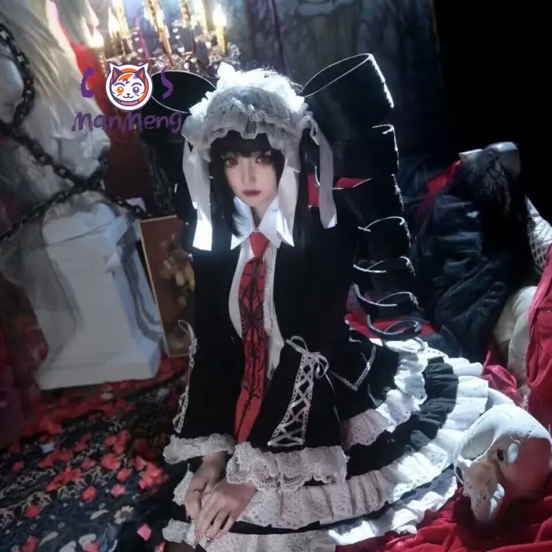 Anime Celestia Ludenberg yasuhiro taeko Danganronpa Cosplay Costume Gothic New Dress Halloween Party Girl Sweet Coat Suit - view 5