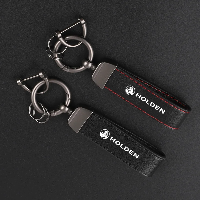 Deluxe Leather Keychain with Car Badge Keychain Pendant For Holden Astra Commodore Cruze Monaro Trailblazer