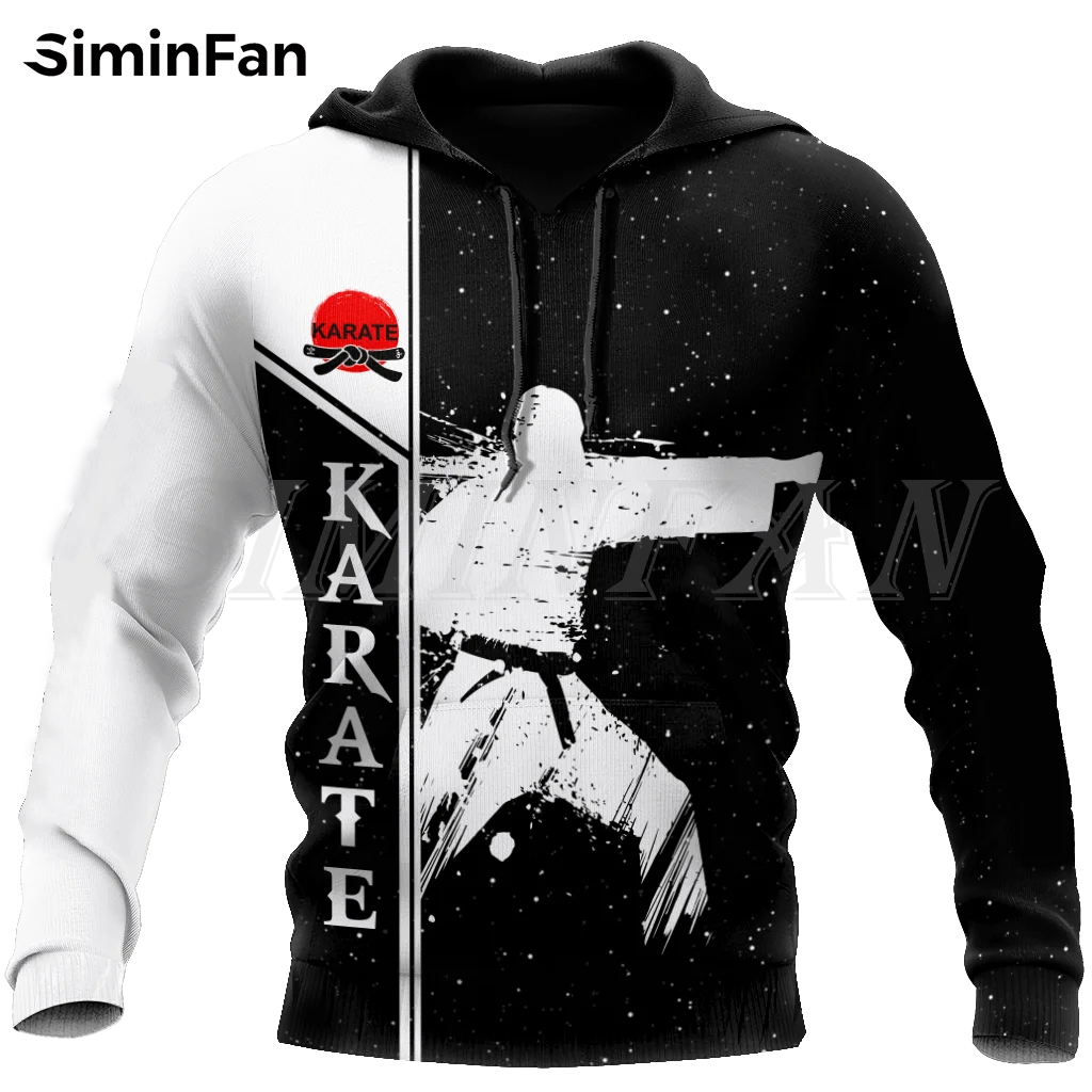 Sweats à capuche College en 3D unisexes Love Karaté Skip, sweat-shirt décontracté, pull Harajuku, survêtement pour femmes, veste à glissière, style