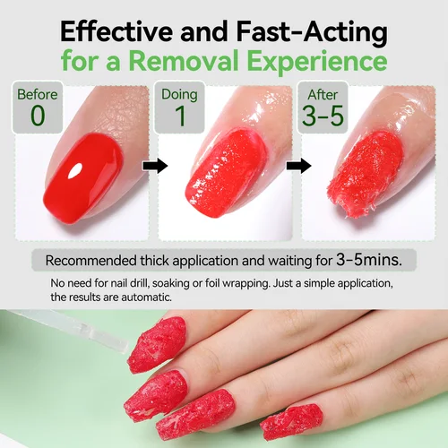 Imagen 2 del producto BORN PRETTY-removedor de Gel mágico para uñas, 15ml/60g, 3-5 minutos, eliminador más rápido, elimina fácilmente y remojo, pegamento para barniz de Gel UV