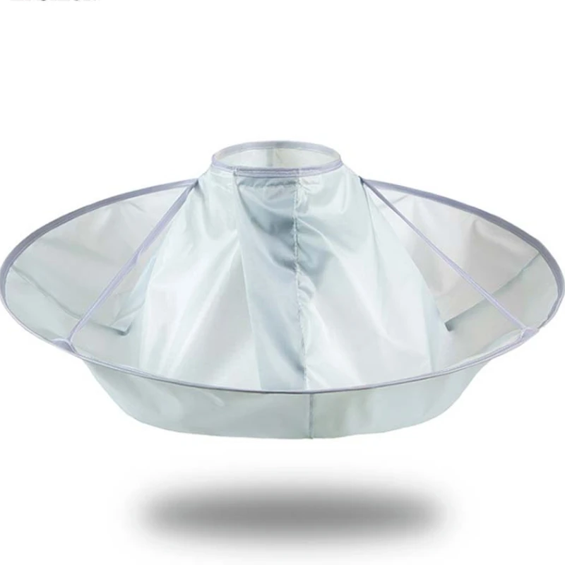 الكبار متوسطة الحجم حلاقة عباءة القماش صبغة شعر ثلاثي الأبعاد تنفس المنزلية حلاقة عباءة أداة حلاقة قابلة للطي