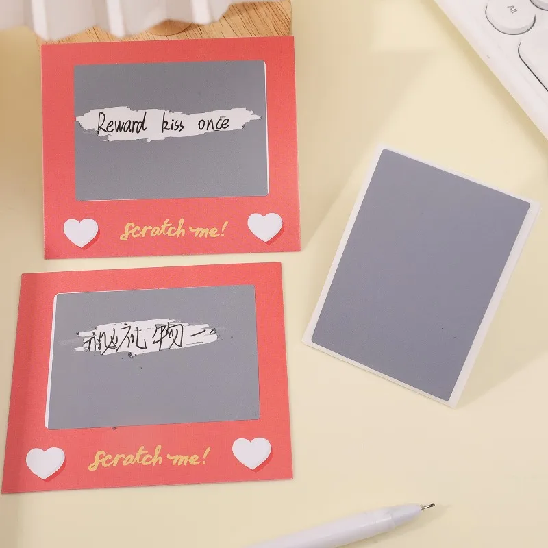 DIY خدش بطاقات خدش عيد الحب بطاقات DIY بها بنفسك الزفاف الذكرى الحب كوبونات الأزواج الإبداعية بطاقة اعتراف الهدايا #6