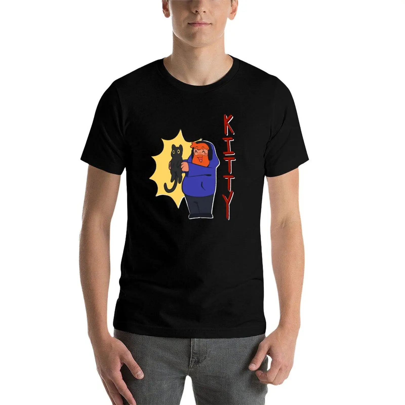 

Caseoh KITTY T-Shirt t shirt man casual man graphic t shirt funny t shirts cotton T-Shirt