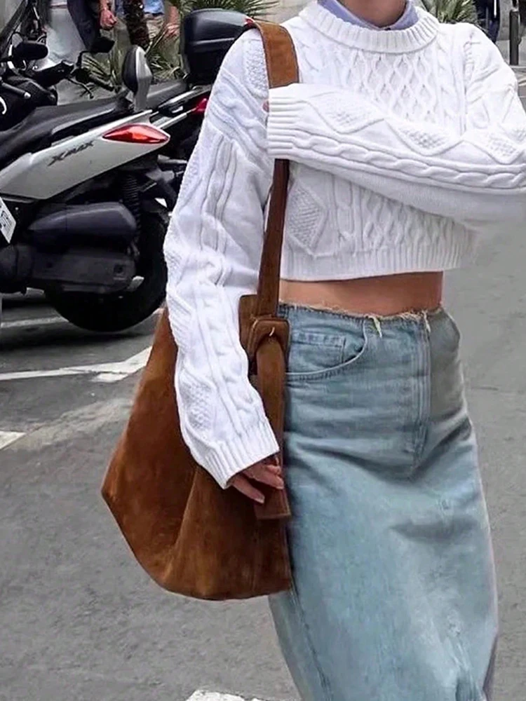 2025 New Retro Bag Brown Large Capacity Shoulder Bag, Underarm Bag, Crossbody Bag Fashion and Leisure Daily Commuter Women's Bag image 5