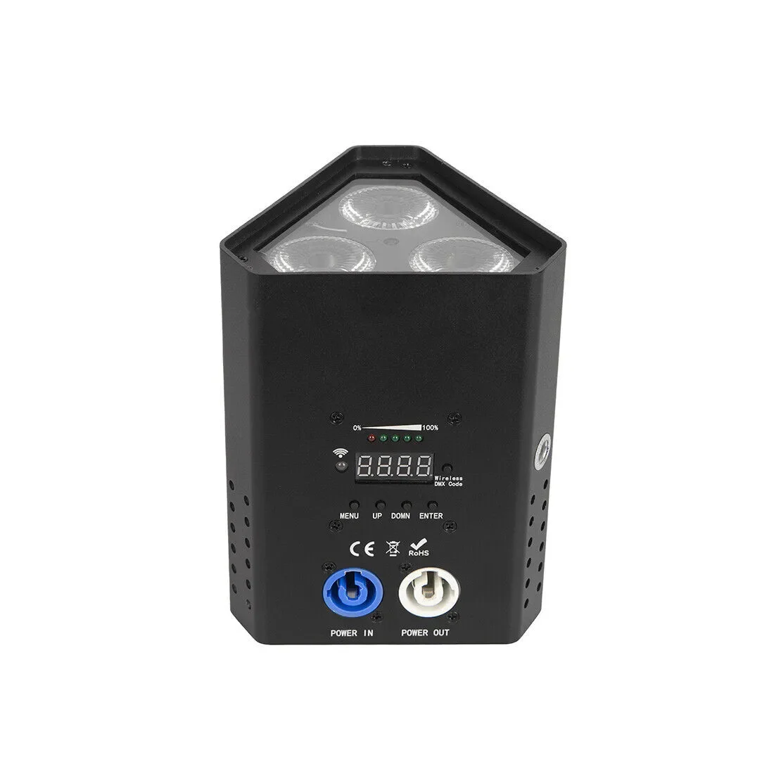 

Wedding Wireless Uplight 3x18w RGBWA UV DMX Dj Products Triangle Disco Battery Powered led par lights