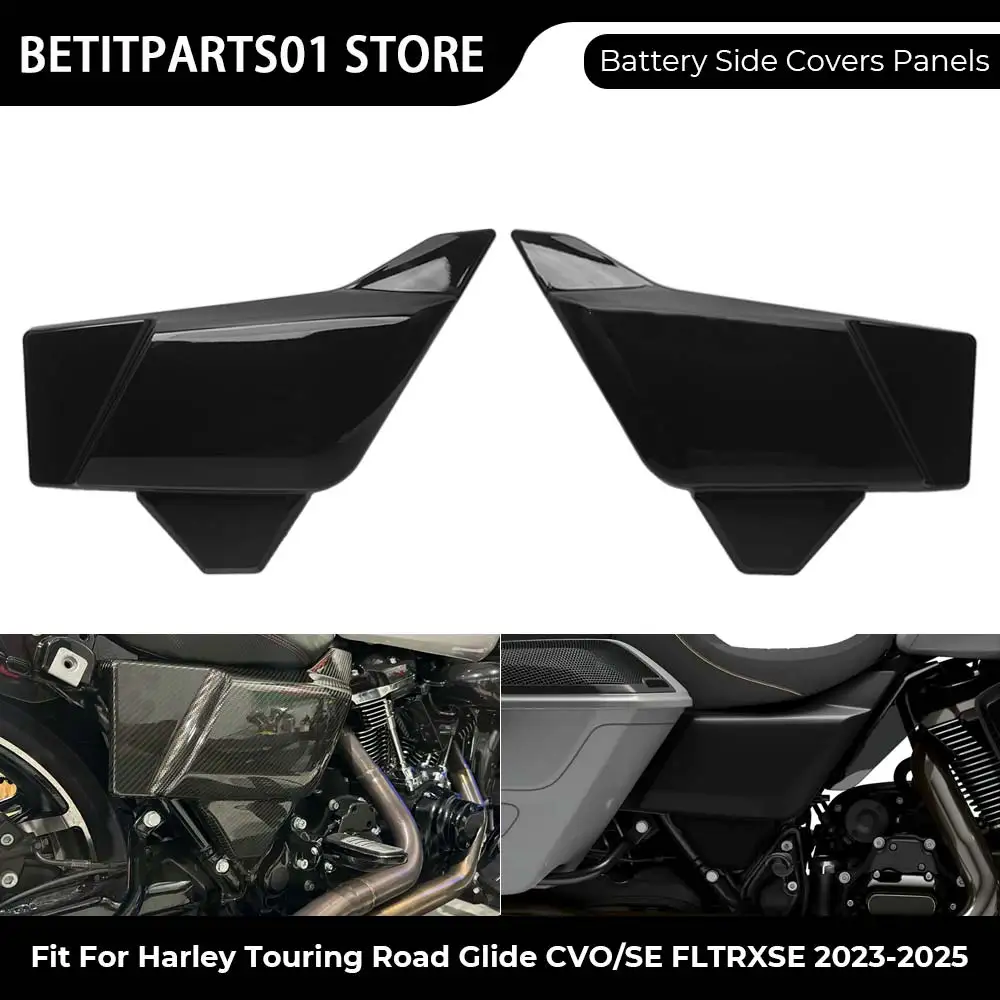 

Motorcycle Part 1 Pair Battery Side Covers Panels ABS Plastics Fit For Harley Touring Road Glide CVO/SE FLTRXSE 2023 2024 2025