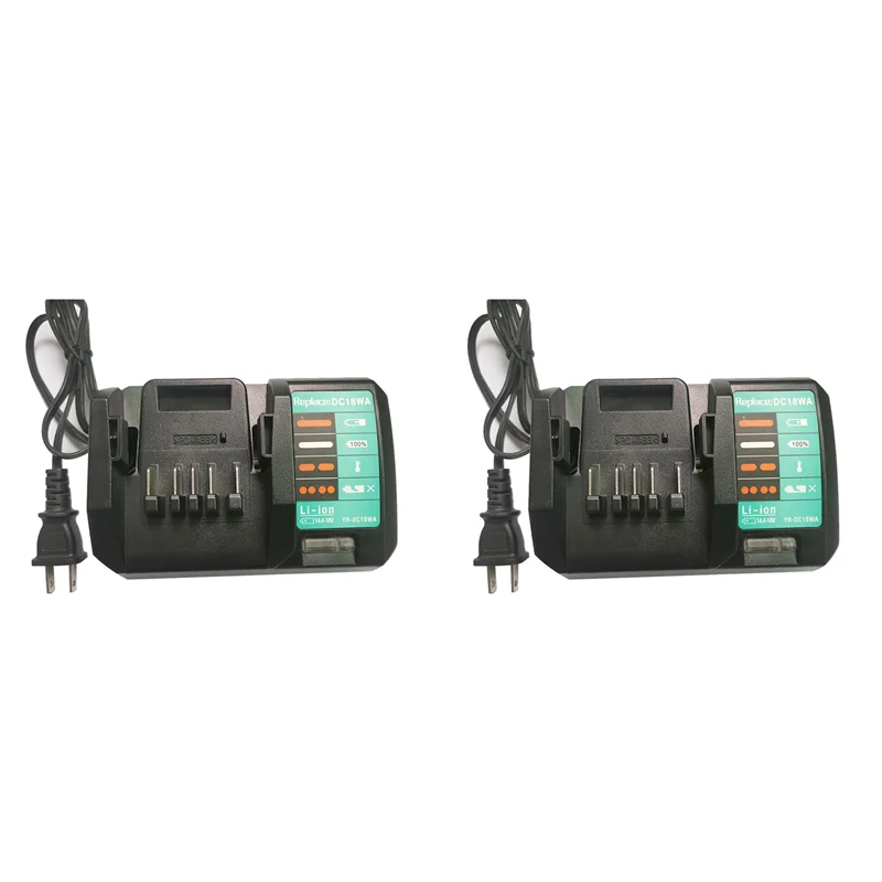 

AA08-2X 14.4V-18V Charger DC18WA For Maktec DC18SG DC1851 BL1813G BL1415G BL1815G BL1413G UH522D UM167D UR180D-US Plug