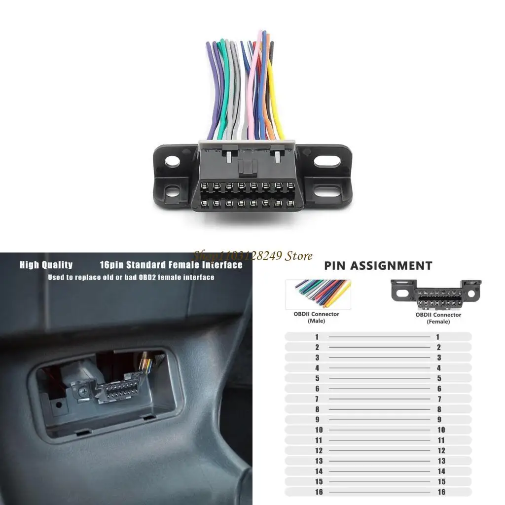 

N5KD Universal OBD2 OBDII 16 PIN -контакт J1962F Женский