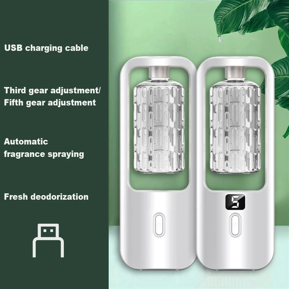 50ml Essential Oils Diffuser USB Multi-Mode LED Digital Display Home Wall Mounted Display Air Freshener Smart Room Fragrance image 4
