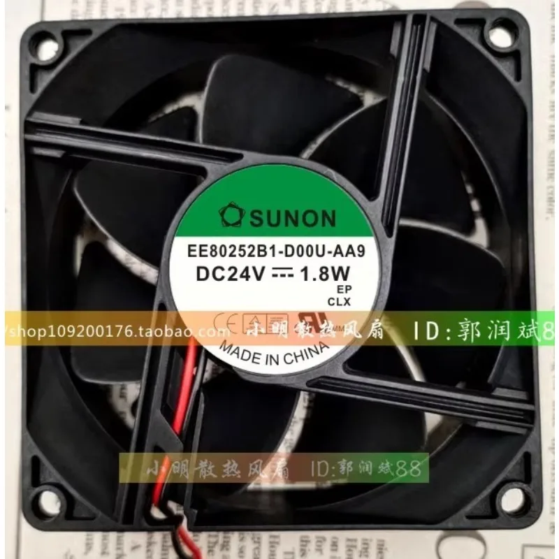 

NEW Cooler Fan for SUNON EE80252B1-D00U-AA9 8025 DC24V 1.8W Inverter Cooling Fan 80X80X25mm