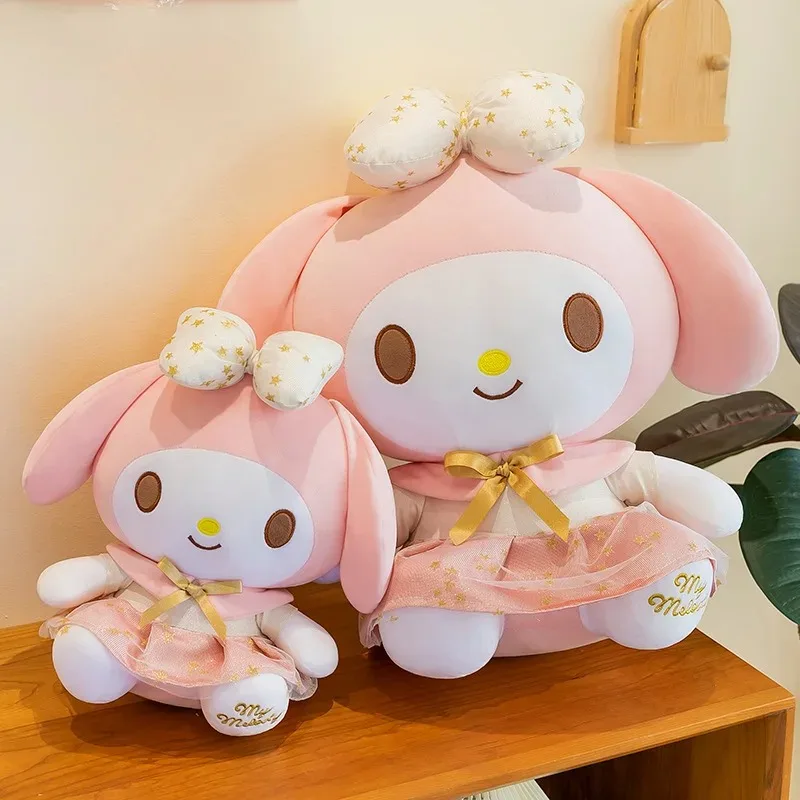 ตุ๊กตาซานริโอ้ คาวาอิ เฮลโล คิตตี้ เมโลดี้ สีชมพูทอง ตุ๊กตาขนนุ่ม เมโลดี้ หมอนนุ่ม แพลตตินัม ของขวัญวันเกิดสำหรับเด็ก