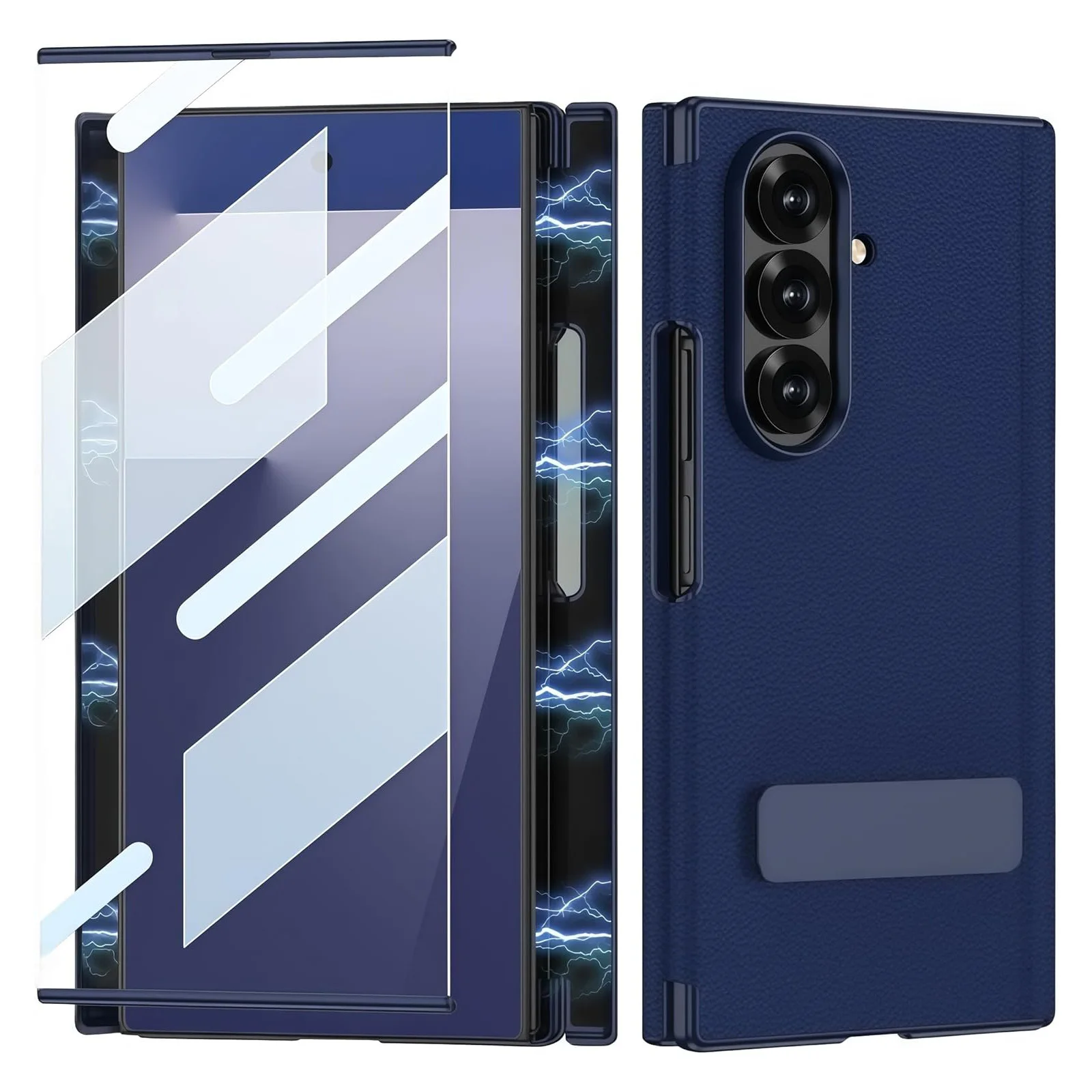 

For Samsung Galaxy Z Trifold Case Stylish Lightweight Shock-Absorbing Leather with Built-in Screen Protector Hinge Protection