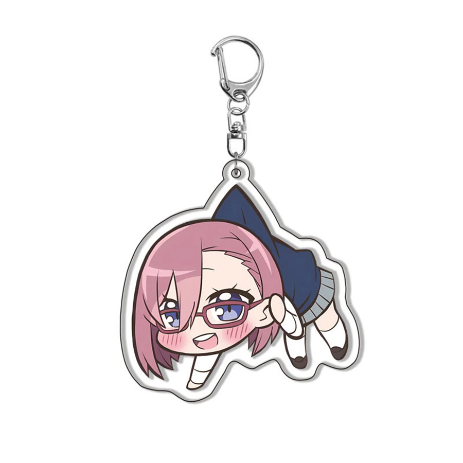 Anime acrylic keychain -Masamune Okumura Ririsa Amano Cute Y2K Cartoon Pendant, suitable for bags and keys, perfect gift