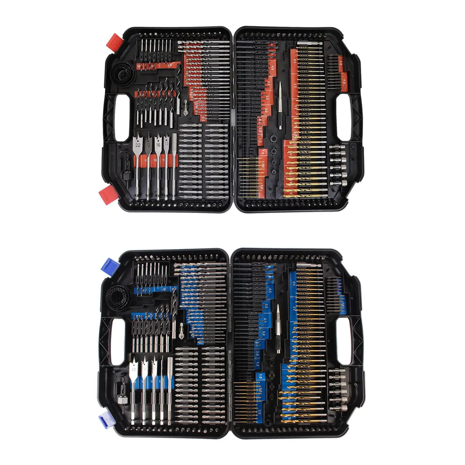 246 Pieces Drill Bit Set Conventional Drill and Driver Multi Bit HSS for DIY