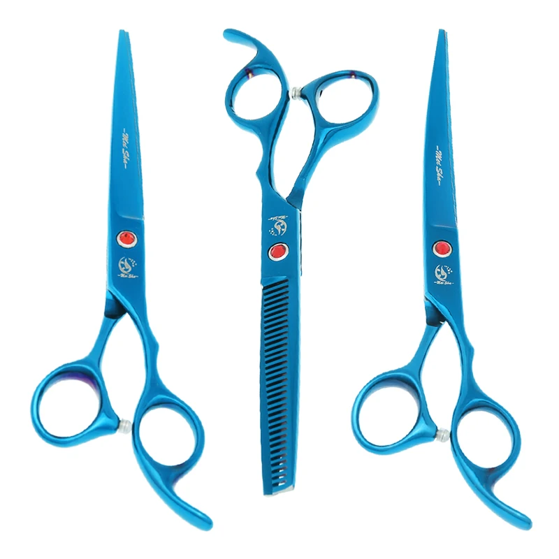 

Meisha 7 inch Professional Pet Dogs Grooming Scissors Puppy Straight Curved Thinning Hairdressing Shears Animals Supplies B0023A