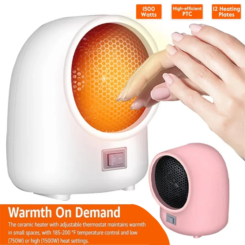 

Electric Heater Indoor Portable Space Heater 3S Fast Heating Space Heater Suit for Room Terrace Garage Greenhouse Indoor