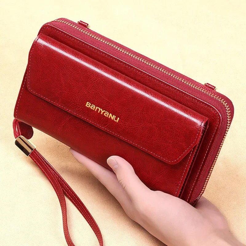 2024 Luxury Shoulder Bags for Women Genuine Leather Messenger Crossbody Bag Versatile Brand Designer Female Zipper Small Handbag