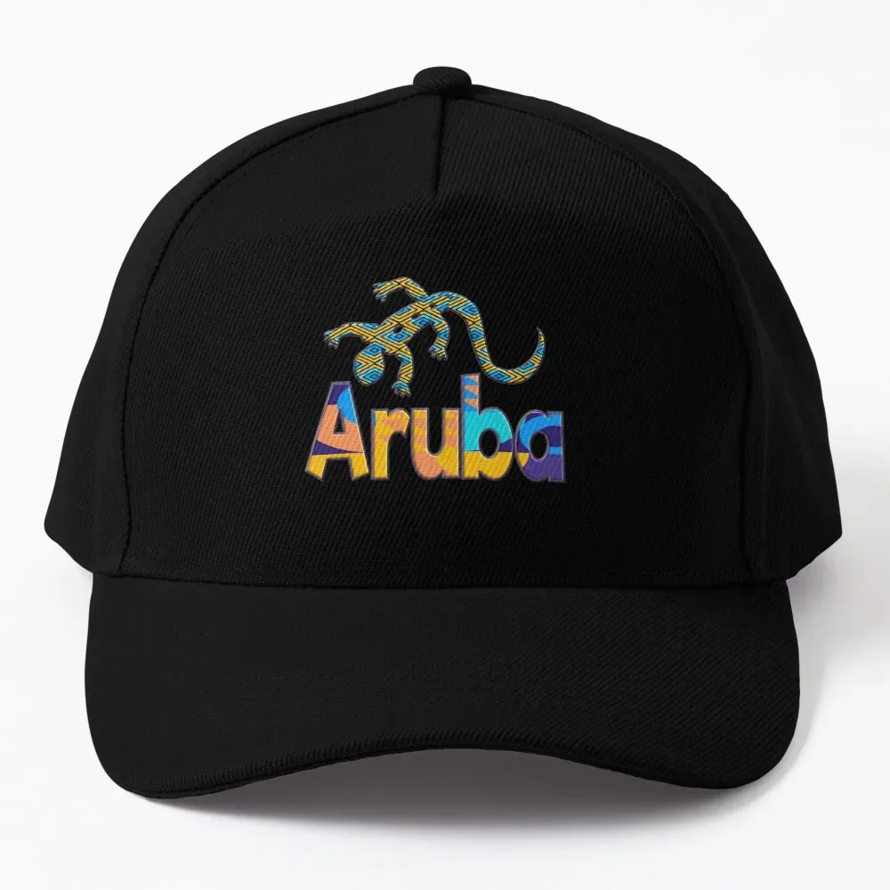 ARUBA - ONE HAPPY ISLAND - LIZARD PARADISE Baseball Cap dad hat Cosplay Golf Hat Men Women'S