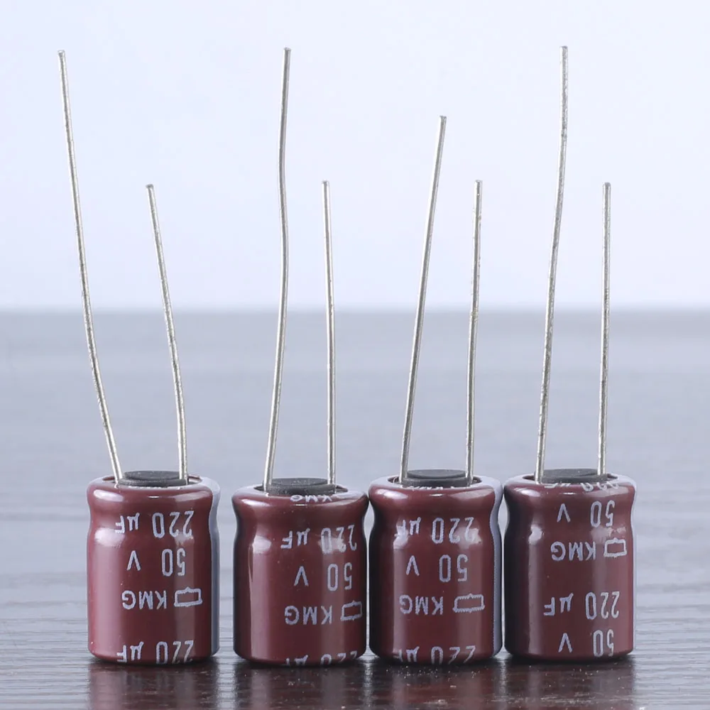 10pcs Nippon Chemi-Con NCC KMG 220mfd 50V 220UF electrolytic Capacitor 10X12.5mm