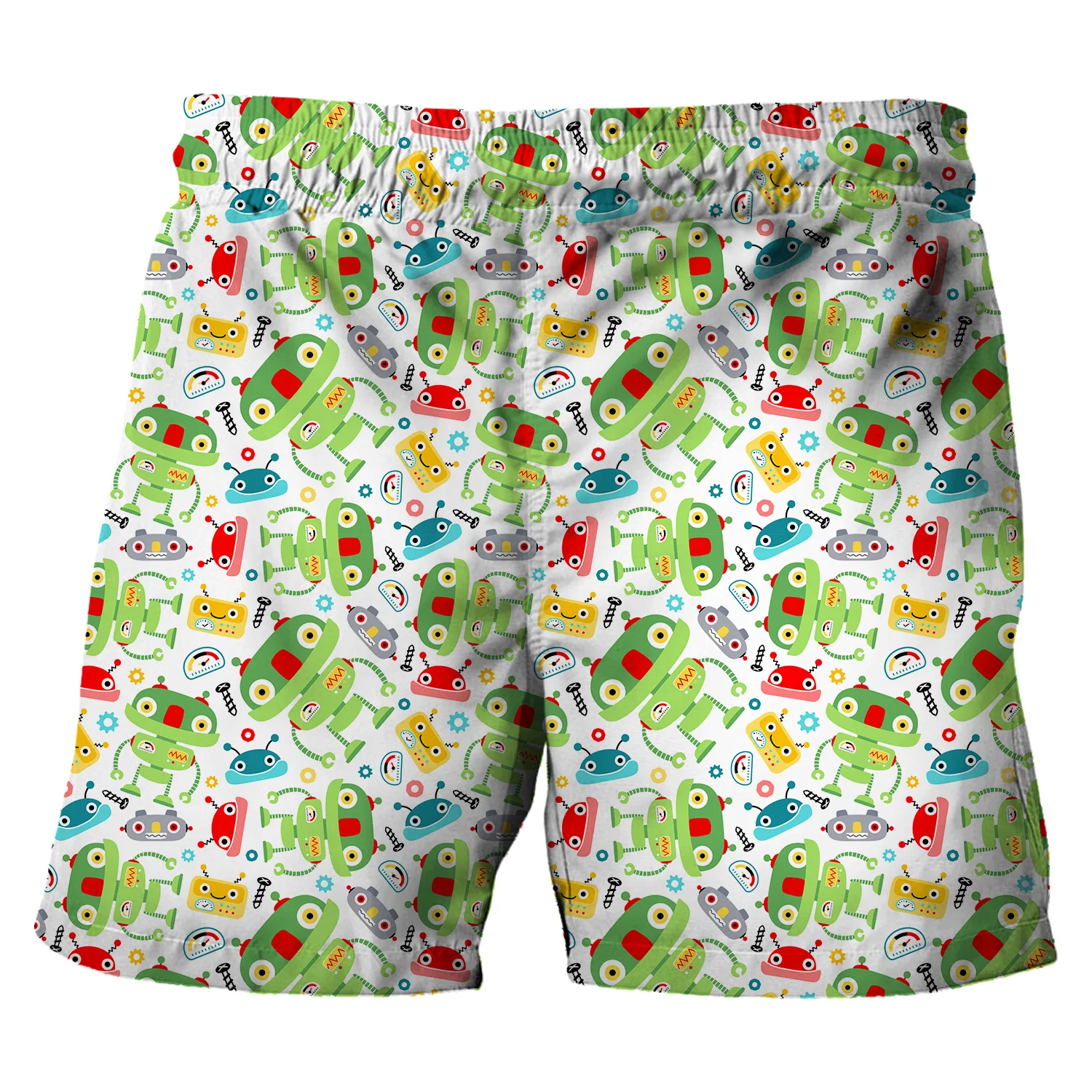 Baby Boys' Cartoon Bus Graphic Swimming Trunks Children's Cute Beach Shorts Summer Kids' Casual Shorts  Girls Casual Short Pants