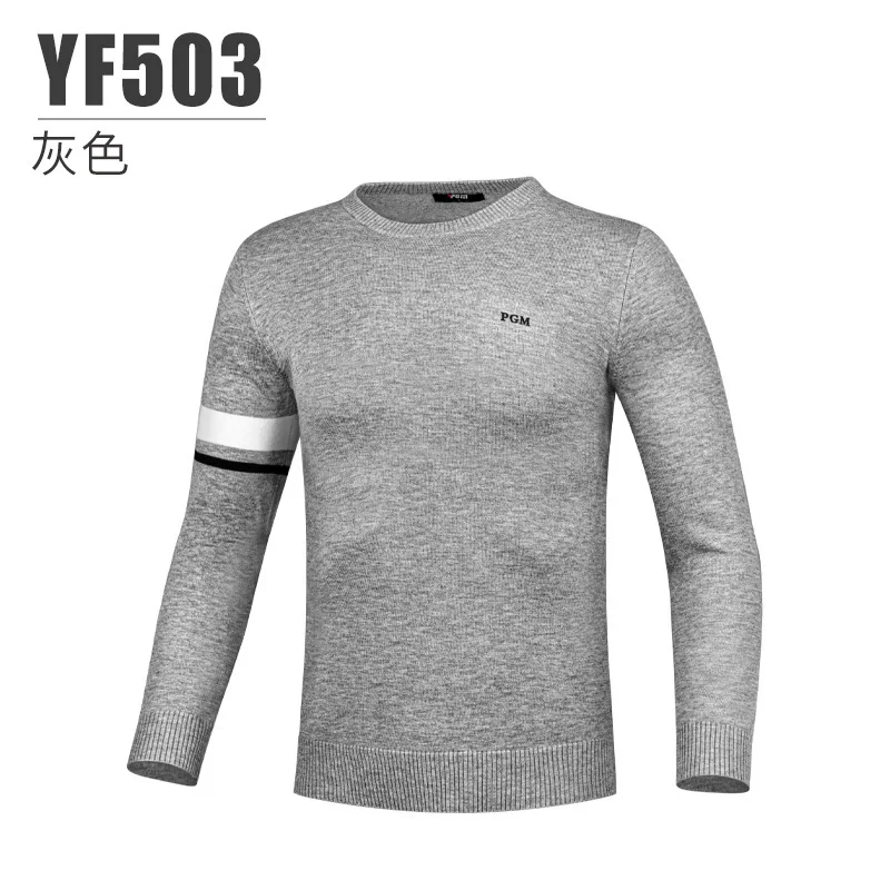 PGM new Autumn/Winter Golf sweater men's knit round neck thick thermal clothing Golf men's 2022