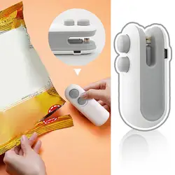 Sealing Machine Plastic Bag Sealer Portable Packaging Sealing Sealer Machine Rechargeable 2in1 Mini Thermal Handheld Sealer V2s7