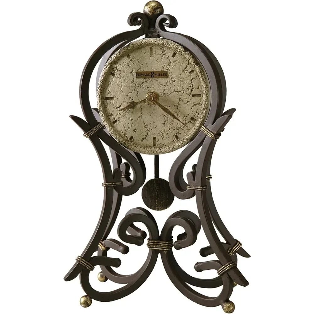 Vercelli Accent-Reloj de Mantel Vintage, de hierro forjado, con movimiento de cuarzo, 635-141