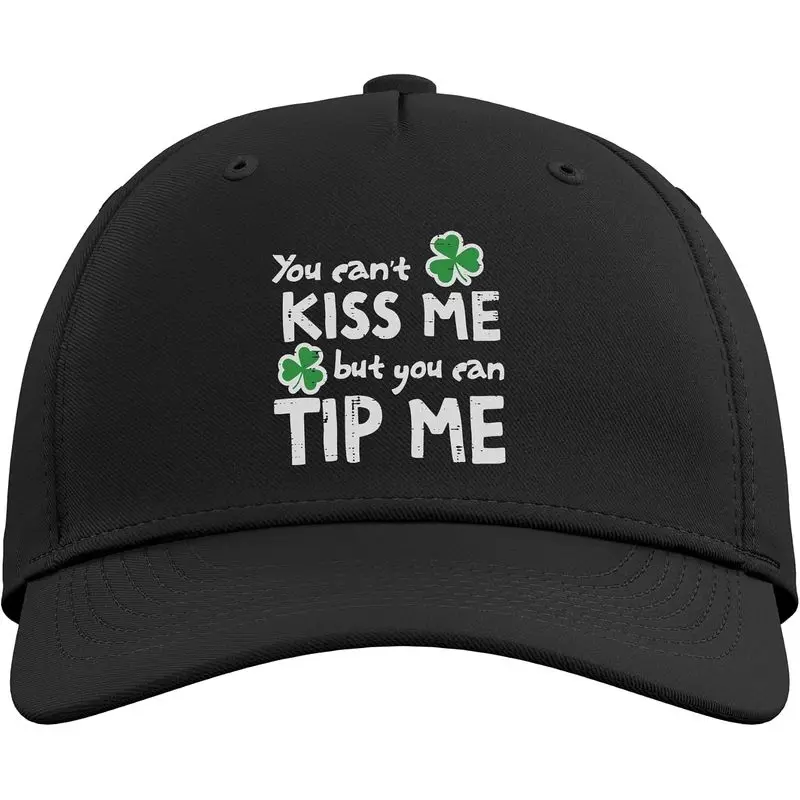 St Patricks Day You Cant Kiss But Can Tip Waiter Women Men Adjustable Baseball Hat