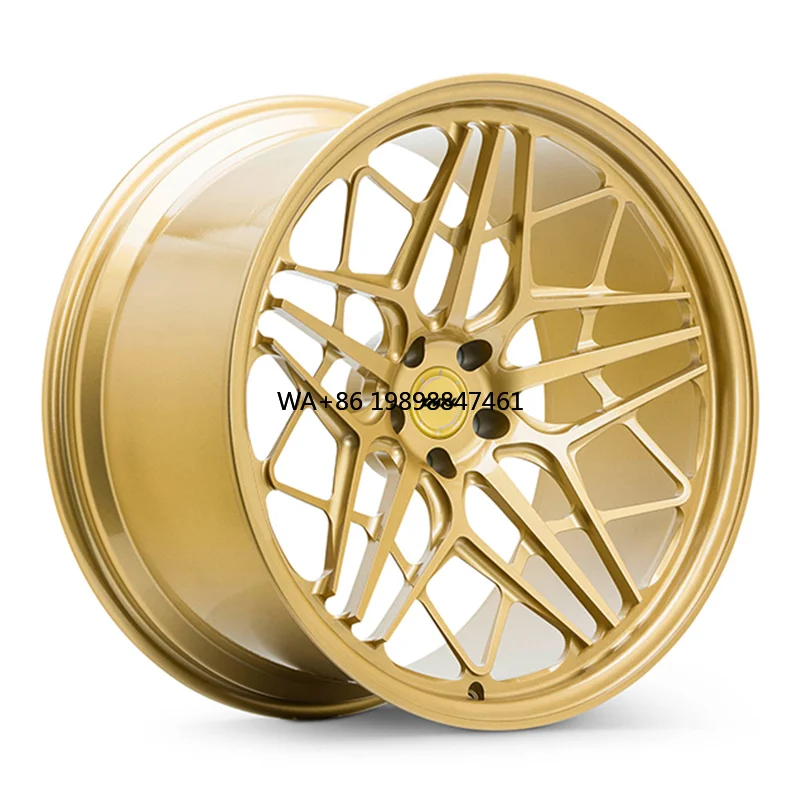 

ZXMM Customized Car Wheels 15-26 Inch Double 5*112 5*120 5*130 Aluminum Alloy Forging Wheel in Gold Color