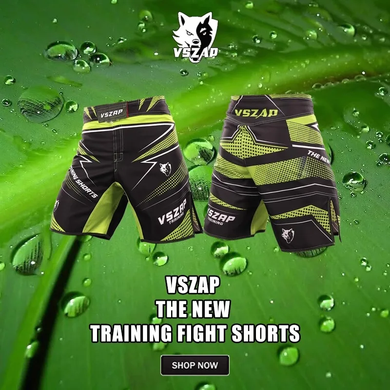 VSZAP Uitgebreide vechten MMA Training Boksen Muay Thai Shorts Fitness Sport Fitness Sanda Heren en Dames