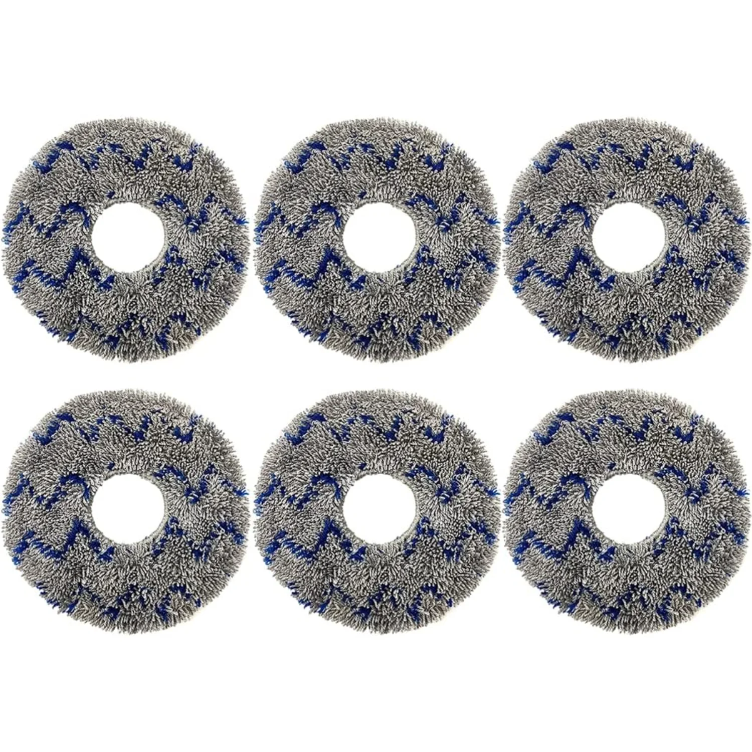 6 個のモップクロス洗えるモップパッド Deebot T20 /MAX T20 /Max Plus X1/ X1 Omni/ X1 Turbo/ T10 Turbo Robot Vacuum C に対応