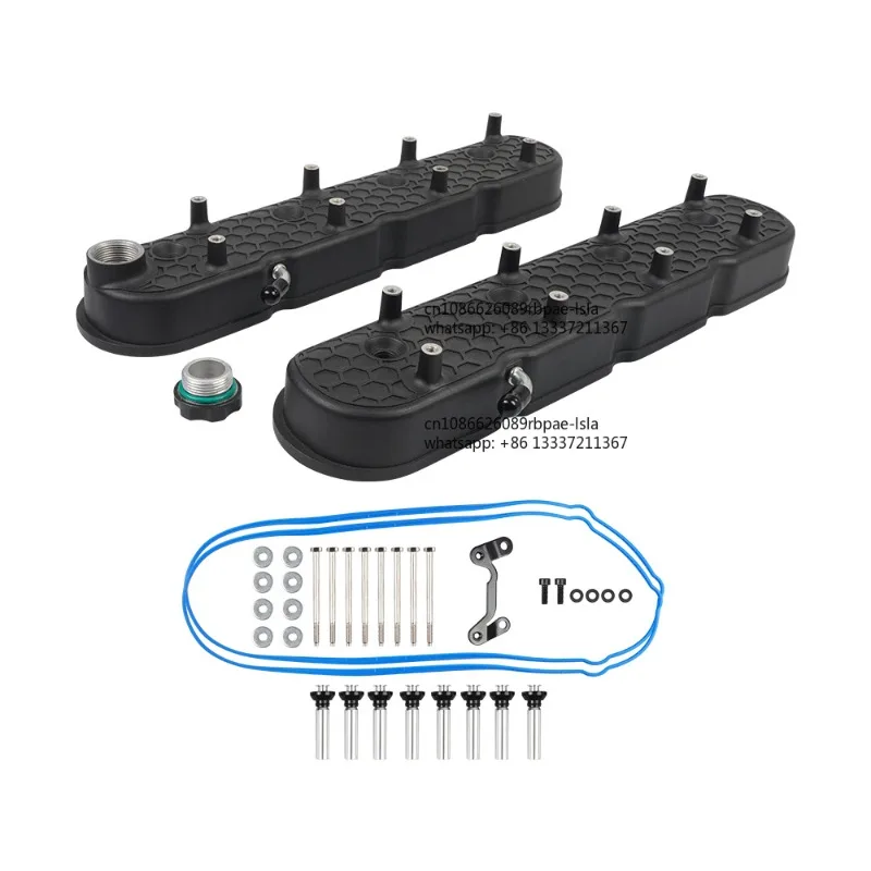 LS Cast Aluminum Tall Valve Covers W/Coil Mounts for LS1/ LS2/ LS3/ LS6/ LS7 or Similar Soils with 72mm Bolt Spacing